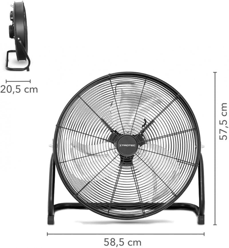 Standventilator Windmaschine Ventilator TVM 20 D 120 Watt Leistung Durchmesser 50 cm 3 Geschwindigke – 3