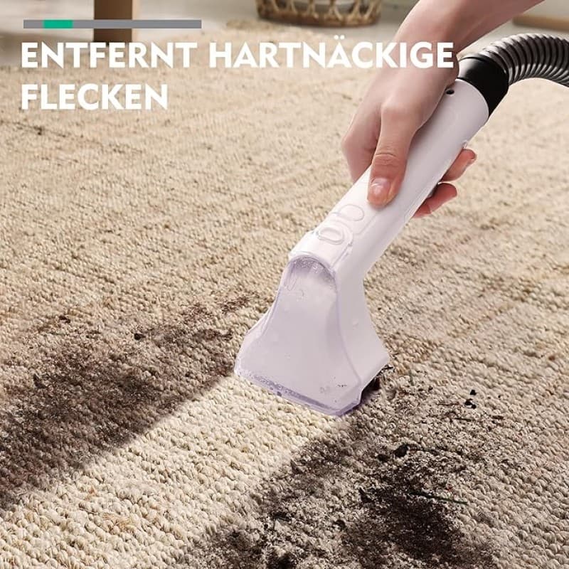 Staubsauger Nasssauger für Teppich Sofa Läufer Polster Treppe Auto 400 W 85 dB Weiß/Grau – 3