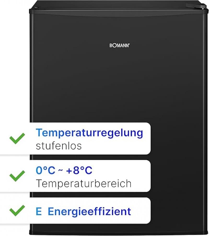 Mini-Kühlschrank 58 L 450x450x632 230 V kleiner Getränkekühlschrank Campingkühlschrank Glasablag – 4