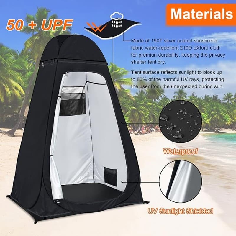 Duschzelt Duschkabine Camping Toilettenzelt Anglerzelt Umkleidezelt Sichtschutz Umkleidekabine Lager – 4
