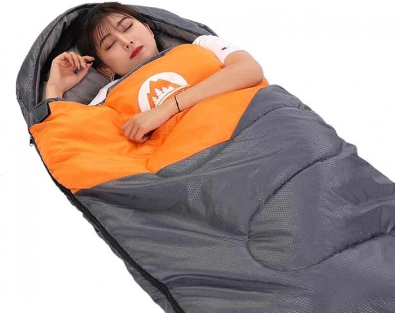 Schlafsack für 3–4 Jahreszeiten (Sommer, Frühling, Herbst, Winter) 220 x 75 warmes und kühles Wetter – 4