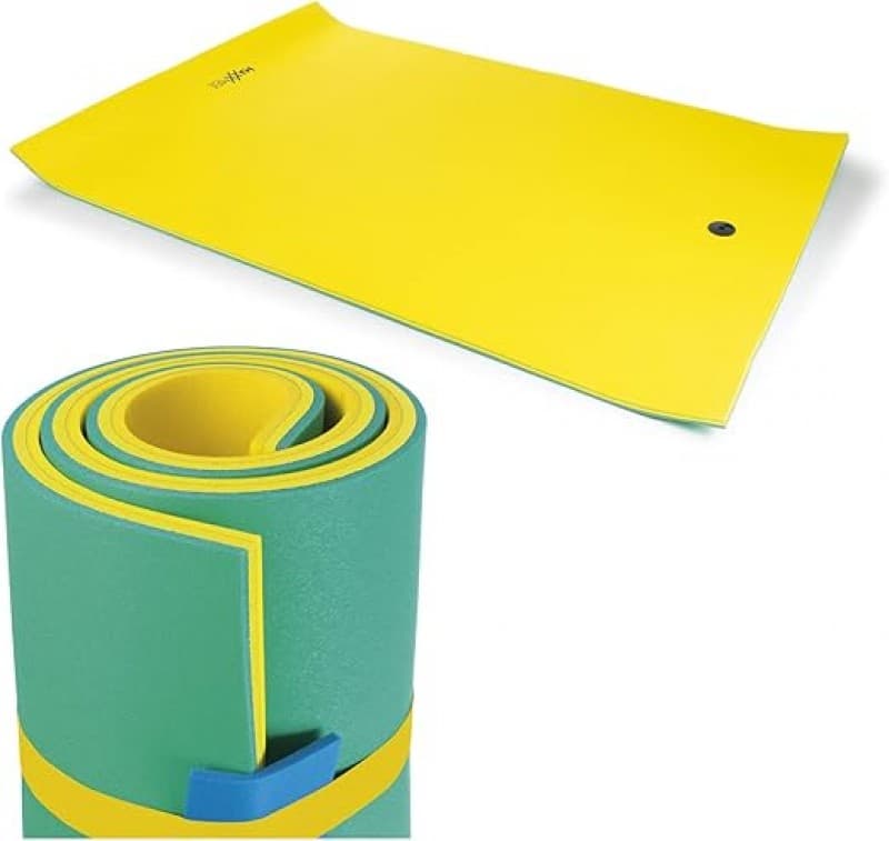 Schwimmmatte Wassermatte Strandmatte XXL 270 x 180 cm ohne aufblasen für auf oder an dem Wasser | be – 4