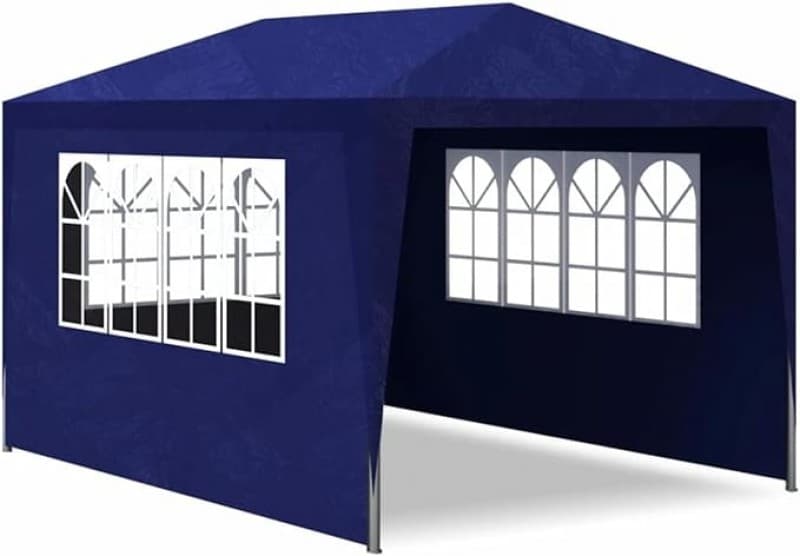 Faltpavillon Pavillon Zelt wasserdicht 4 Seitenwände 5 Fenster Türe 3 x 4 m (12 qm) – 4