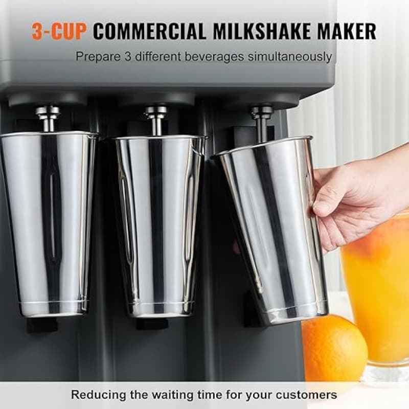 Getränkemixer Cocktailmixer Shakemixer 750 Watt 820 ml Einzelkopf-Milchshake-Maschine – 3