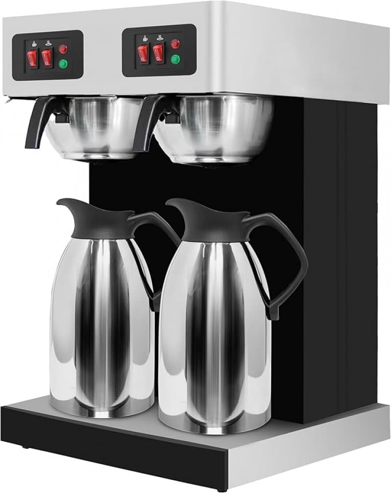 Filterkaffee Maschine 2 x 2 Liter 3,8 kW inkl. 2 Isolierkannen große Kapazität an Kaffee für Gastro – 4