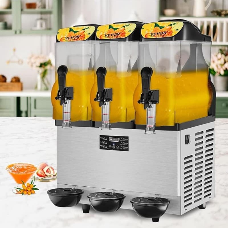 Slusheis Maschine Margarita-Maschine Smoothie gewerblich 36 l Slusheismaschine 75 Tassen 1100 W – 4