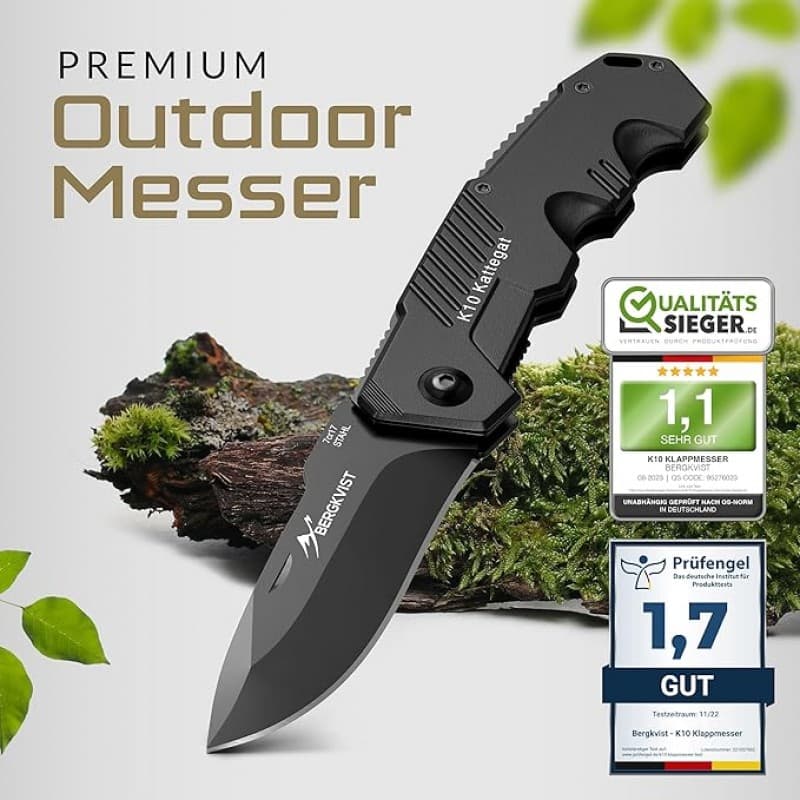 Campingmesser Jagdmesser Klappmesser Zweihandmesser scharfes Messer Outdoor mit Edelstahlklinge – 2