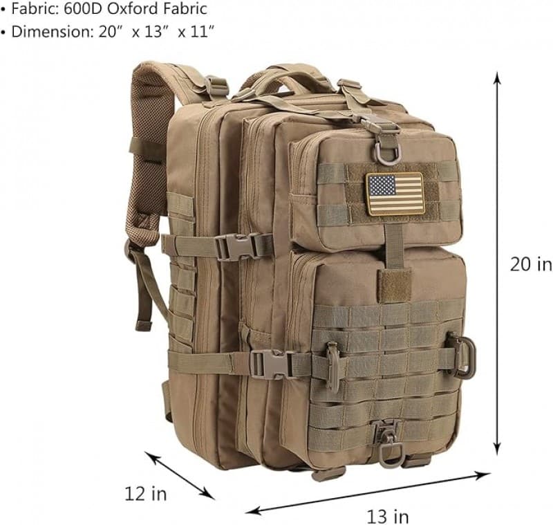 Trekkingrucksack 40 L Militärischer Taktischer Rucksack US Cooper Rucksack Army Assault Pack 3-Tage – 2