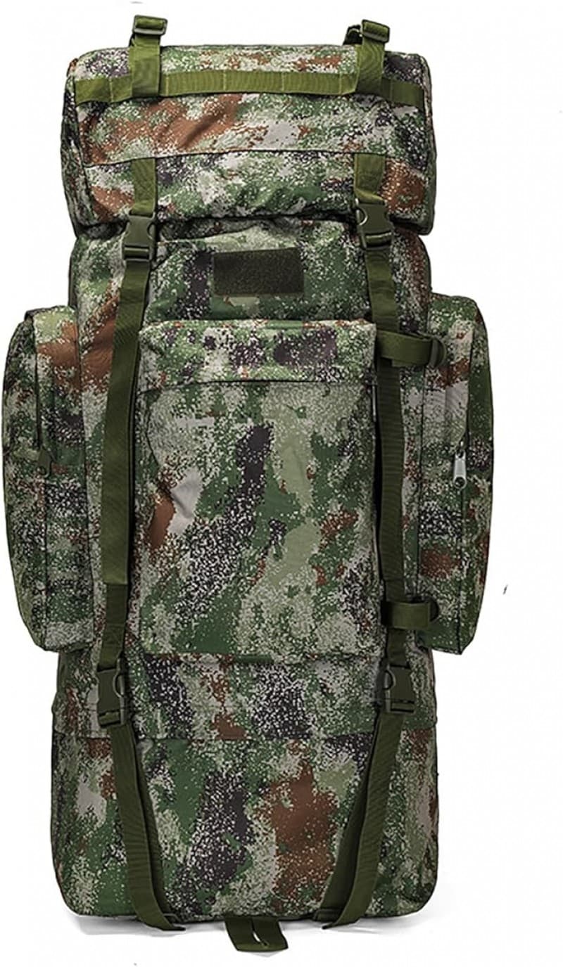 Bergsteigerrucksack 120 L mit extra großem Innenraum wasserdichter Militärrucksack mit Regenschutz – 2
