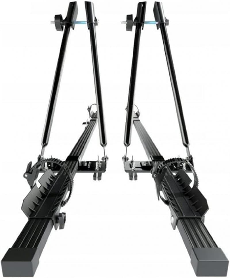 2 Stück Fahrradträger Dachträger Profilschiene Relingträger Halter abschließbar Grundträger XXL – 2