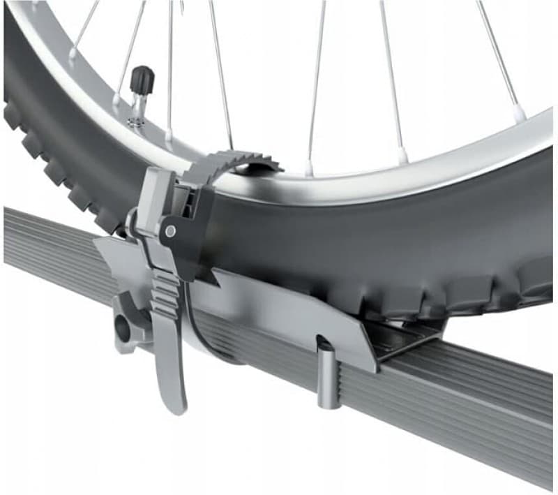 2 Stück Fahrradträger Dachträger Profilschiene Relingträger Halter abschließbar Grundträger XXL – 3