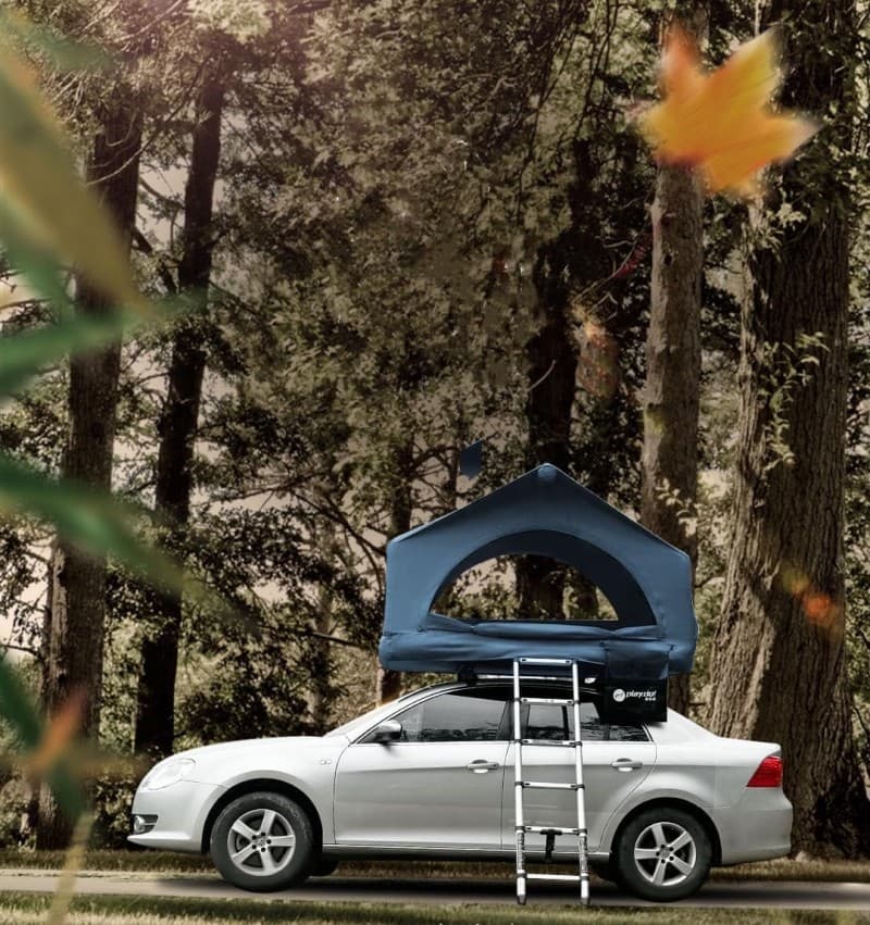 Dachzelt aufblasbar Auto 2 Personen Autodachzelt Campingzelt einfacher Aufbau Outdoor Glamping – 4
