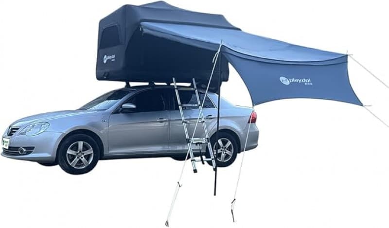 Dachzelt aufblasbar Auto großes Autodachzelt Mehrzweckzelt wasserdicht mit Veranda komfortabel – 2