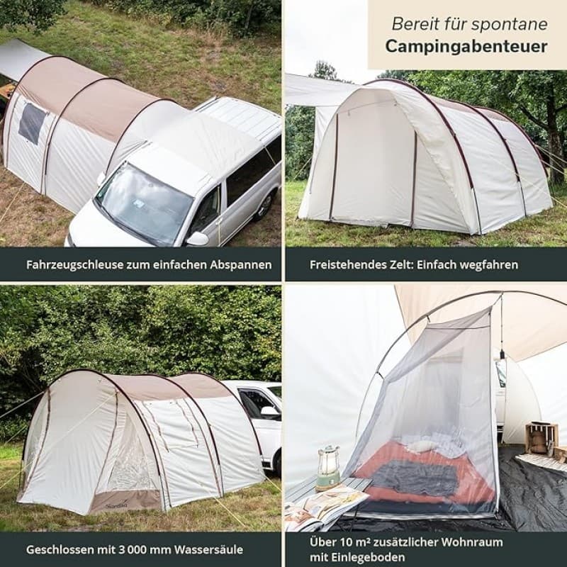 Busvorzelt Buszelt Bullizelt Minivanzelt Vorzelt Urlaub Campingzelt Winterzelt Camper Tramp – 2