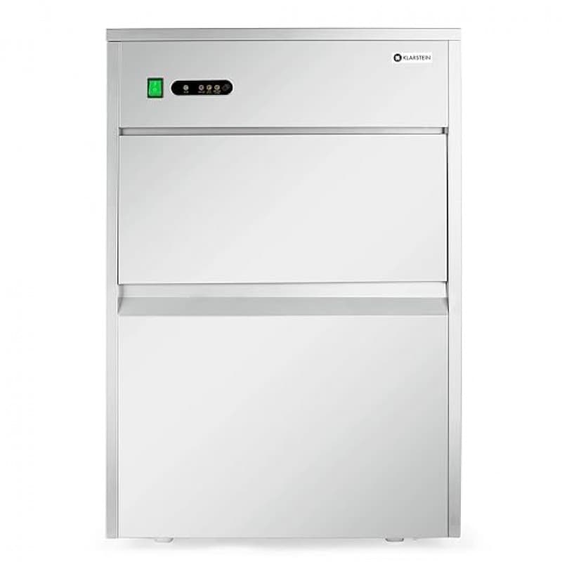 Professioneller Eiswürfelbereiter 50 kg Eiswürfelmaschine 10 kg Vorratsfach LED – 3