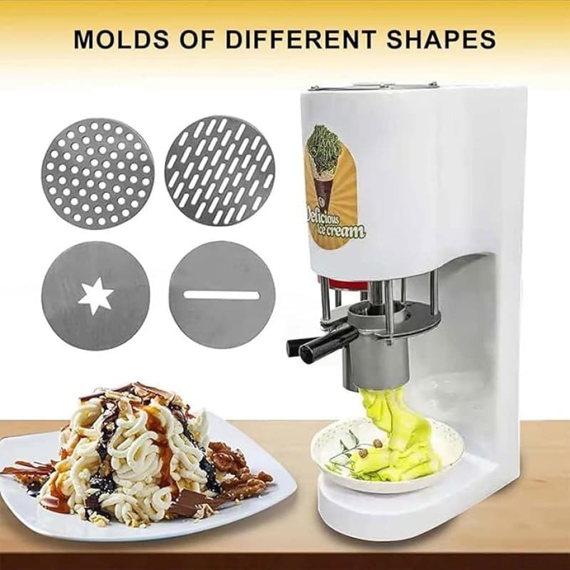 Spaghettieis Maschine Nudeleis Maschine Softeis 80 W Eismaschine für professionelles Spaghettieis – 3