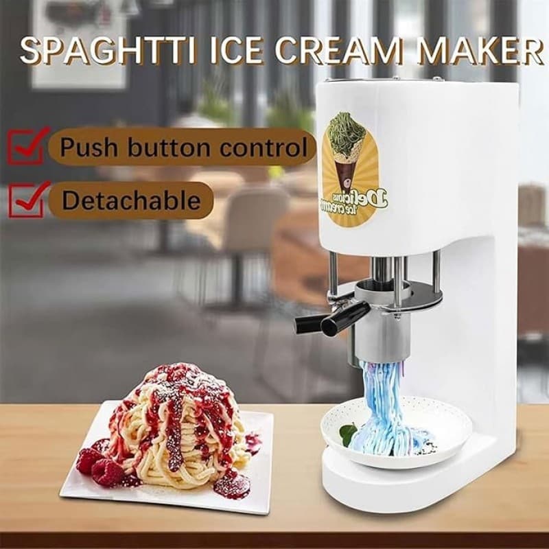Spaghettieis Maschine Nudeleis Maschine Softeis 80 W Eismaschine für professionelles Spaghettieis – 4