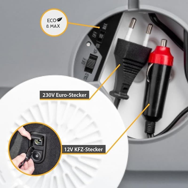 Kühlbox mobiler Kühlschrank Minikühlschrank 12V 32 Liter zum Warmhalten oder Kühlen Thermoelektrisch – 4