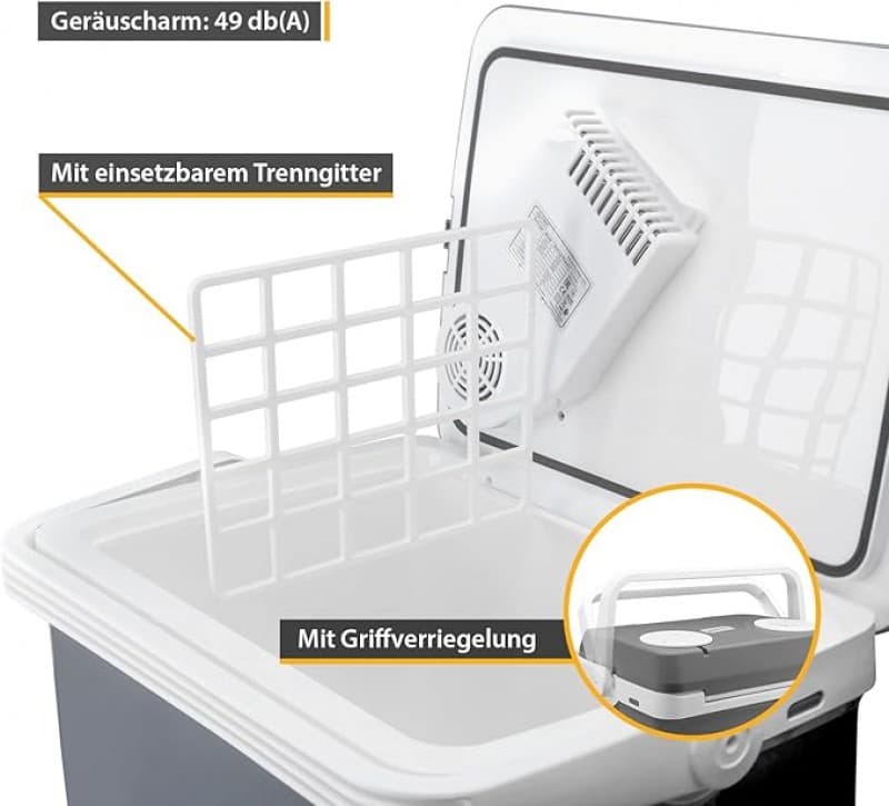 Kühlbox mobiler Kühlschrank Minikühlschrank 12V 32 Liter zum Warmhalten oder Kühlen Thermoelektrisch – 5