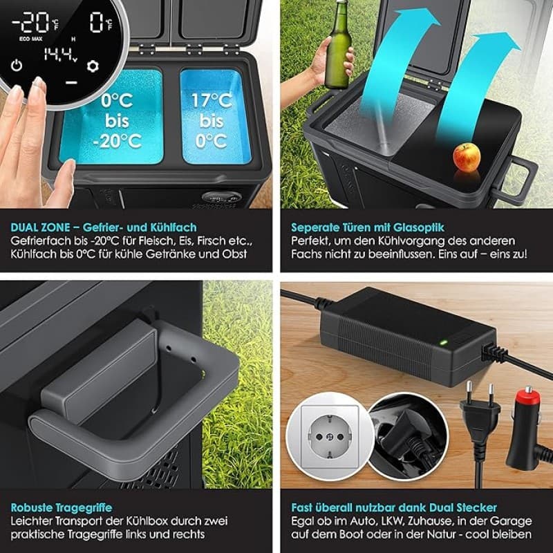 Tiefkühlbox 49 L Kühlbox Gefrierbox Kühlschrank Tiefkühlschrank Tiefkühltasche bis minus -20°C – 3