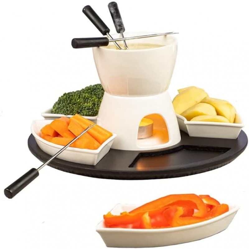 Fondue-Set Schokoladenfondue Käsefondue Schokoladenschmelze Käseschmelze – 4