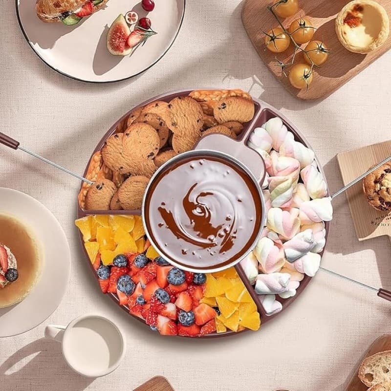 Schokoladenschmelze Schokoladenfondue Fondue Schokoladenschmelzmaschine Schokoladenfondue elektrisch – 2