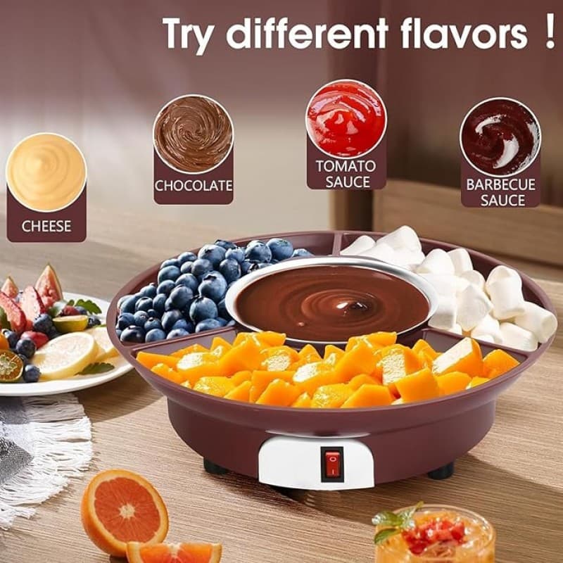 Schokoladenschmelze Schokoladenfondue Fondue Schokoladenschmelzmaschine Schokoladenfondue elektrisch – 5