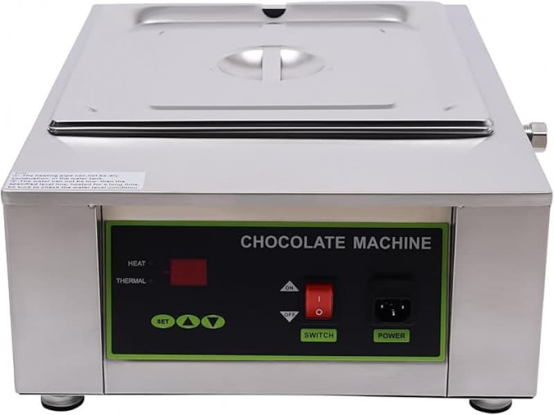 Schokoladenschmelztopf 1000 Watt 0-95 °C einstellbar kommerzieller 8 kg Schokoladenbrunnen Wasserbad – 4