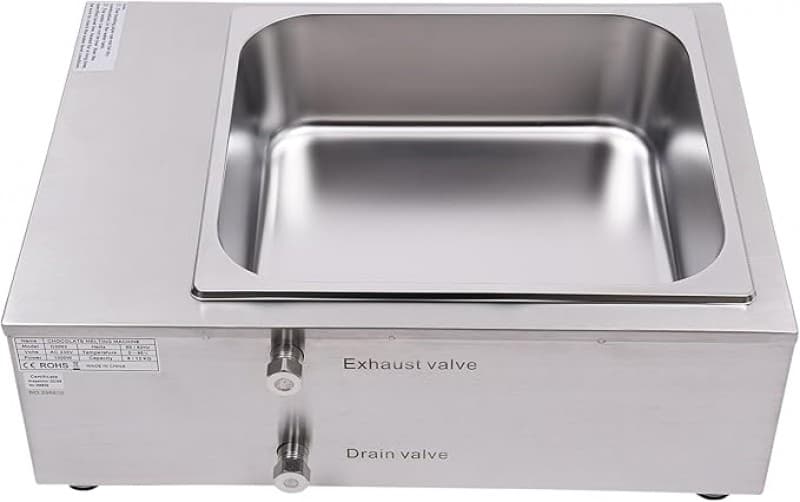 Schokoladenschmelztopf 1000 Watt 0-95 °C einstellbar kommerzieller 8 kg Schokoladenbrunnen Wasserbad – 5
