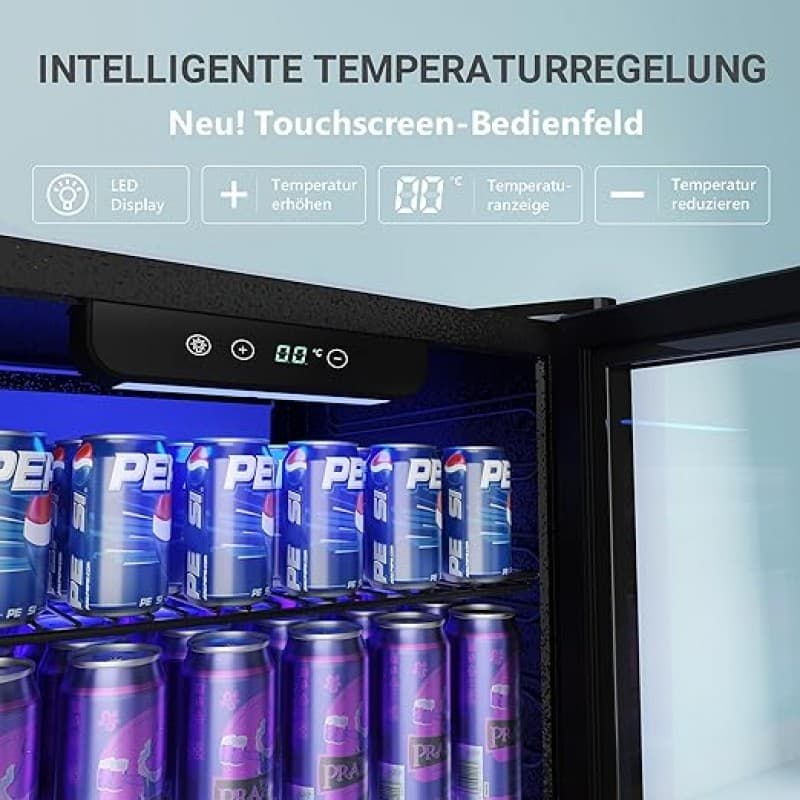 Getränkeschrank Getränkekühlschrank Mini-Kühlschrank Kühlschrank Getränkekühler Minikühlschrank 90 L – 4