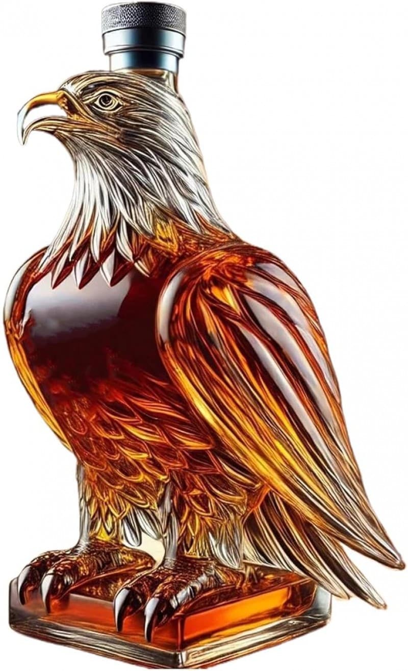 Whiskyflasche Adler Eagle Whisky-Dekanter Tischdekor Dekoration Whisky Eagle Glas-Dekanter Präsent – 5