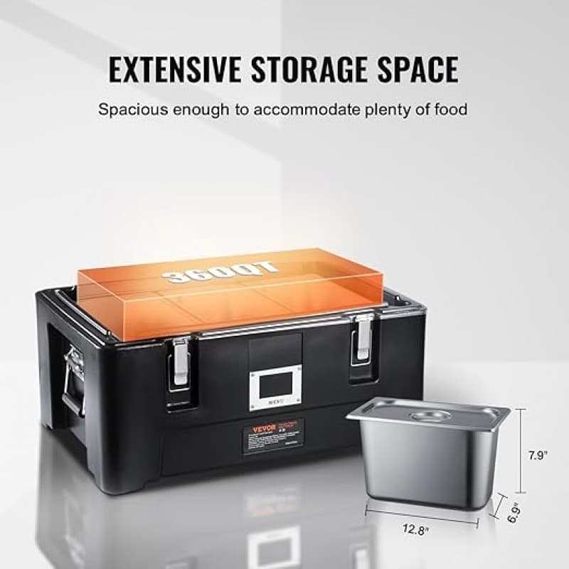 Isolierbox isolierte Thermobox Speisebehälterträger Isobox Speisewärmer 30 L für Gastronomie tragbar – 4