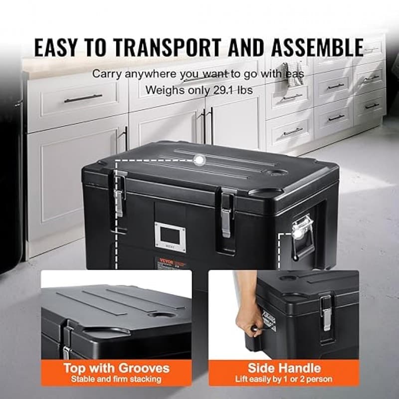 Isolierbox isolierte Thermobox Speisebehälterträger Isobox Speisewärmer 30 L für Gastronomie tragbar – 5