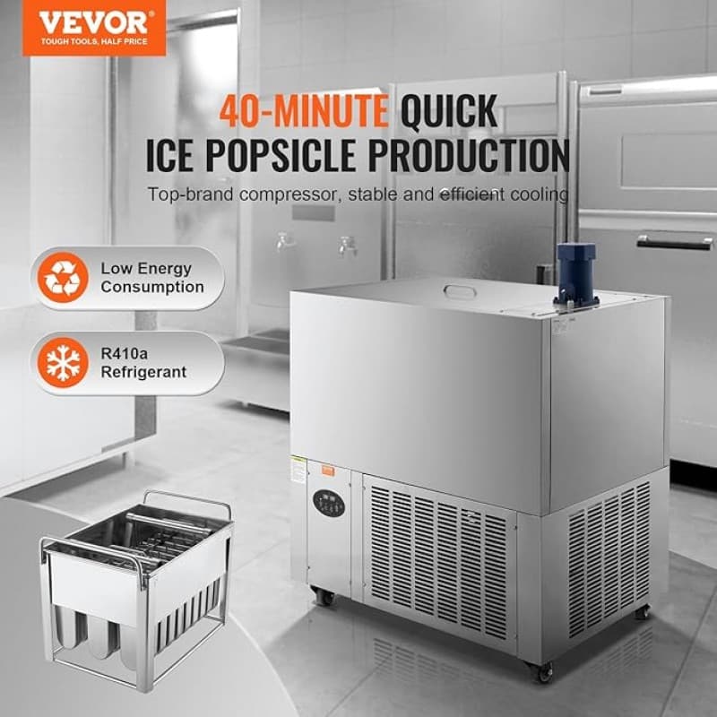 Eis am Stil kommerzielle Eismaschine 4-Formen-Set 4320 Eis am Stiel/Tag Edelstahl – 4