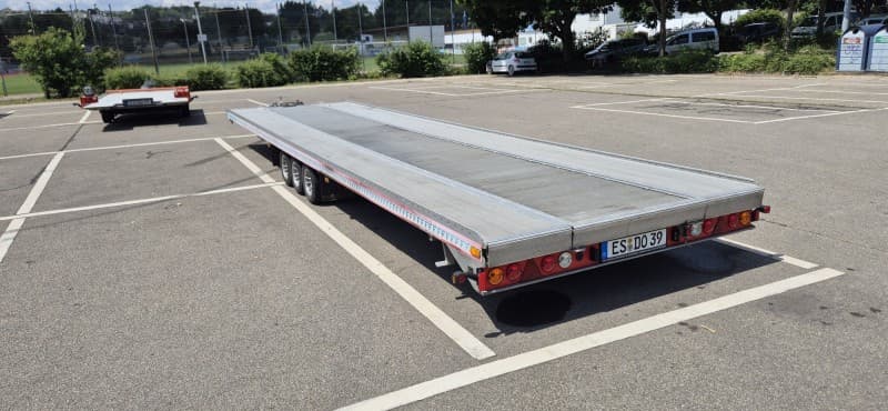 Autotransporter Anhänger für 2 Autos Fitzel Duo mit E-Seilwinde Anhänger mieten, Vermietung Verleih – 2