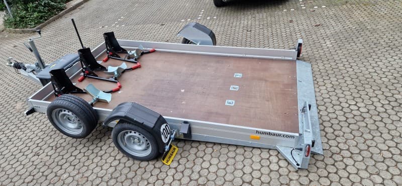 Absenkanhänger, Motorradanhänger, für 1 bis 3 Motorräder mieten Vermietung Verleih – 2