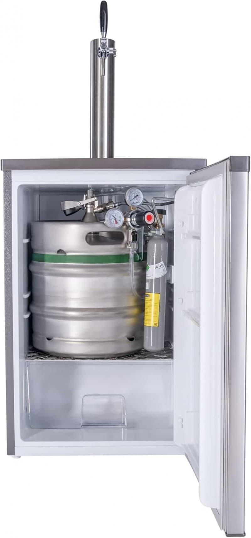 Zapfanlage Bierzapfanlage Silber max. 30 L Fässer mit Zapfsäule Uhr Co² Keg etc. Profigerät – 4