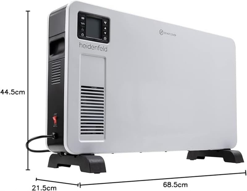 Elektroheizung Camping Heizkörper Standheizung Konvektorheizung 2300 Watt Fernbedienung bis 80 m² – 2