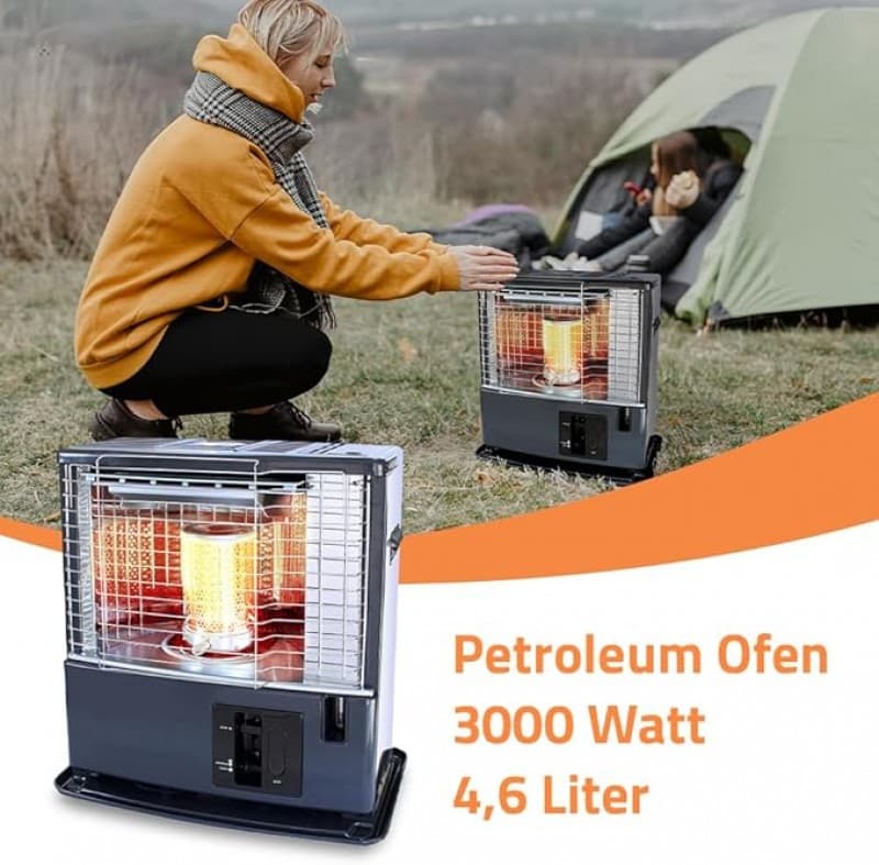 Petroleumheizer 3000 Watt 15 Stunden mit Handpumpe Heizgerät für Outdoor Camping Garten Terrasse – 5