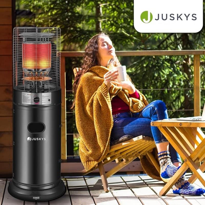 Outdoor-Heizstrahler 11 kW Gasbrenner Terrassenheizer Gasbetrieb für Terrasse Balkon und Garten – 2