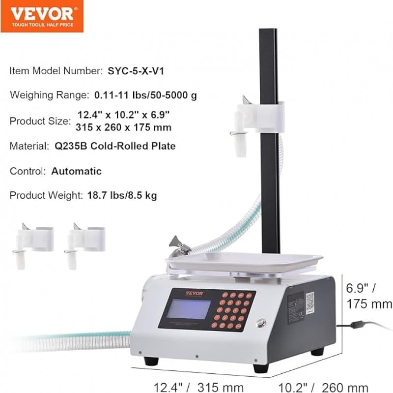 Flaschenabfüllmaschine Abfüllmaschine Flüssigkeitsabfüllmaschine Pastenabfüllmaschine 2 l/Min – 3