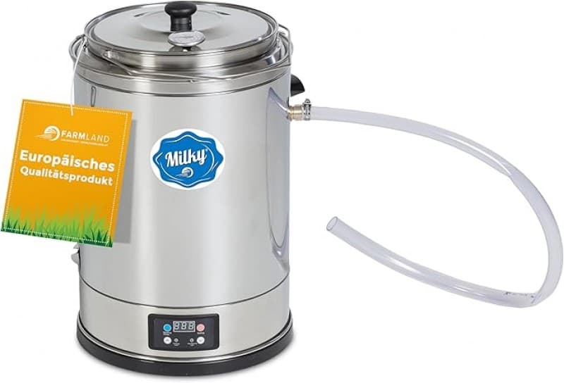 Pasteurisierer 15 L dreiwandiger Käse- und Joghurtkessel Zeit- und Temperatureinstellung Allrounder