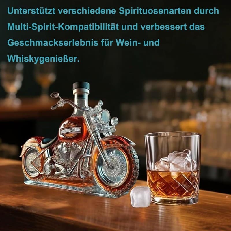Motorrad-Whisky-Dekanter Whisky-Liebhaber Glasflasche lustige Trinkflasche Whisky Champagner Wodka – 4