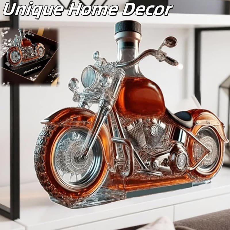 Motorrad-Whisky-Dekanter Whisky-Liebhaber Glasflasche lustige Trinkflasche Whisky Champagner Wodka – 5