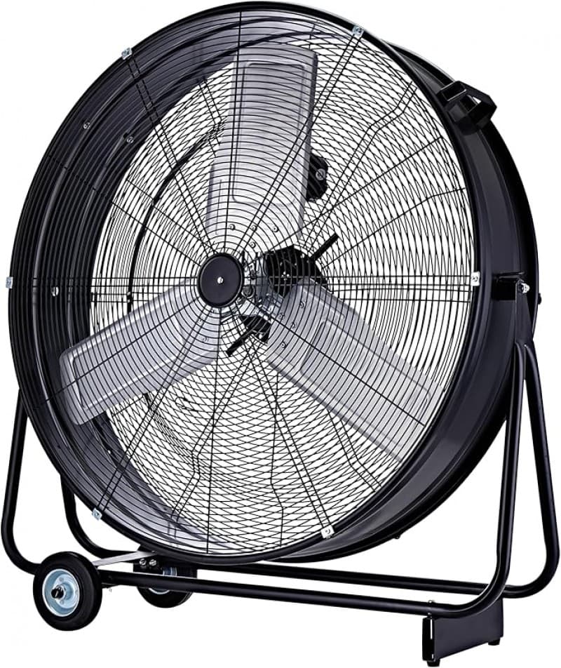 Industrie-Windmaschine Trommelventilator Bodenventilator 75 cm mobil 300 Watt Vollkupfermotor – 2