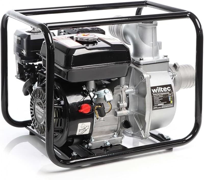 Benzin-Schmutzwasserpumpe 4 kW 48.000 l/h 28 m Förderhöhe Wasserpumpe Gartenpumpe mit 80 mm (3 Zoll) – 5
