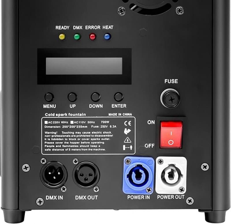 Kaltfunkenmaschine Pyrotechnik Maschine 700 W Funkenmaschine Bühnen-Spezialeffektmaschine – 5