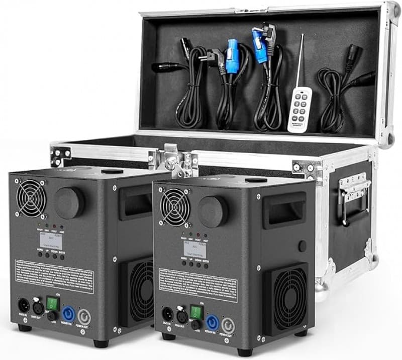 Pyrotechnik-Maschinen 1000 W Funkenmaschine 2 DMX-Kaltfunkenmaschinen mit Flightcase