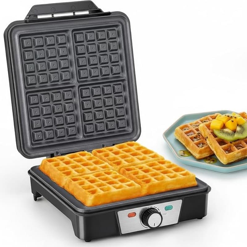 Miniwaffeleisen Waffeleisen Mini Waffeleisen Waffle Pancake Maker Maschine klassisch für 4 Waffeln – 2