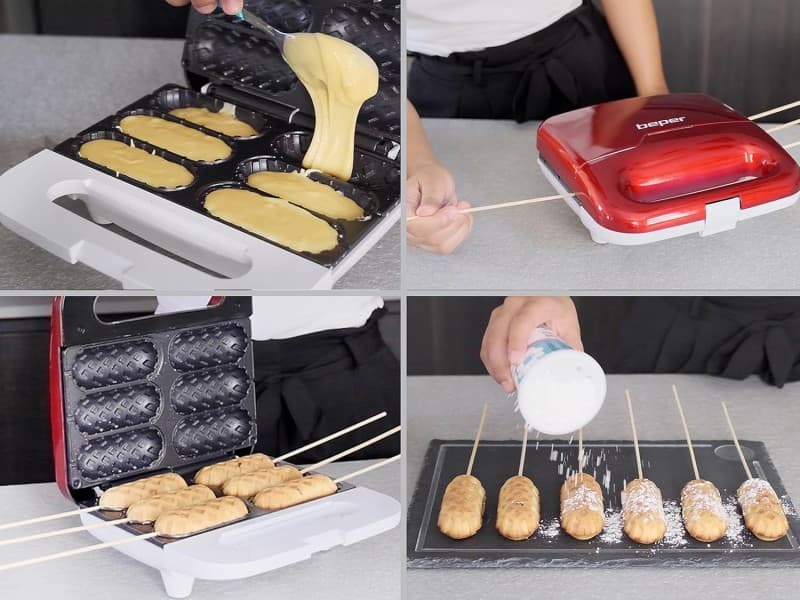 Waffeleisen Stabform Mini Waffeleisen für 6 Waffeln in minutenschnelle – 4